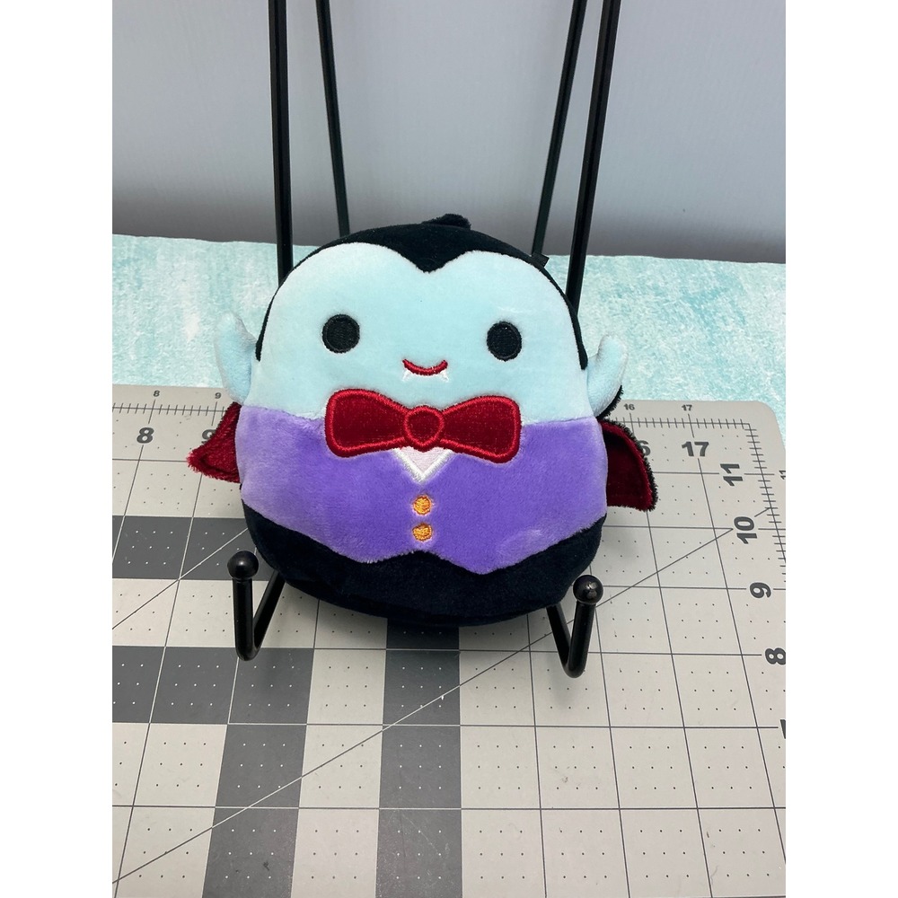 Squishmallows Drake the Vampire 5 Inch Halloween Plush Black Purple Blue 2021